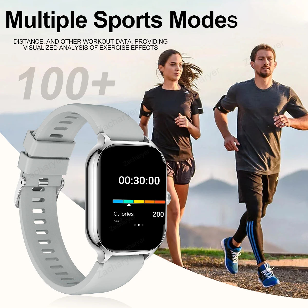 2025 Smart Watch, Wireless Dialing, Multiple Sport Modes, Various App Notifications, iPhone/Android