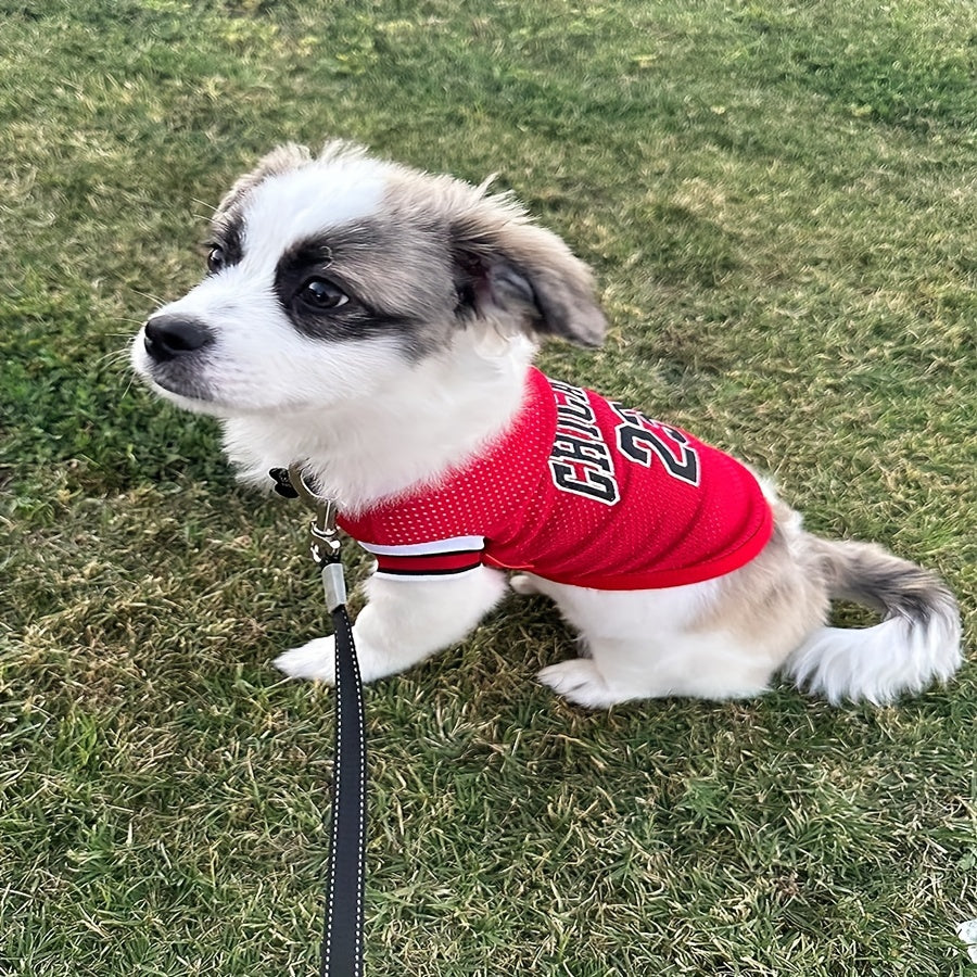 Set of 2 Dog Basketball Jerseys Boys Girls Pet Tank Tops Clothes Puppy Shirts Clothes Cute Clothes Summer Fashion Dog T-Shirts Women's Suitable for Large Dogs, Medium and Small Chihuahuas, Yorkshire Terriers